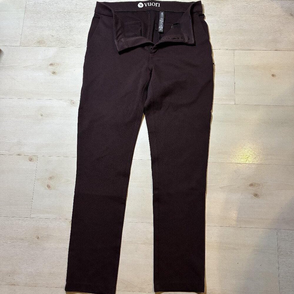 Vuori Men's Everything Chino Meta Maroon Athletic Fit Pants Size 30
